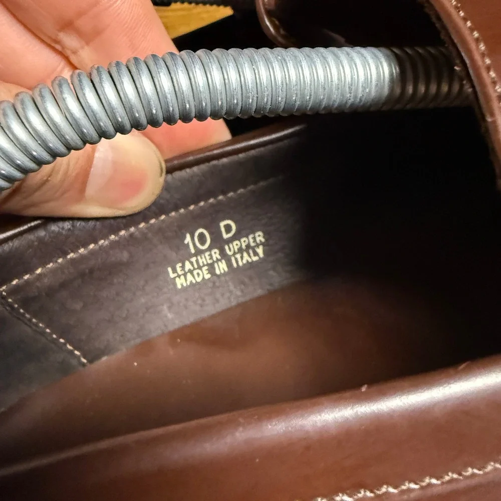 Banana Republic Vera Cuoio Brown Italian Leather‎ Loafers Mens Size 10 D